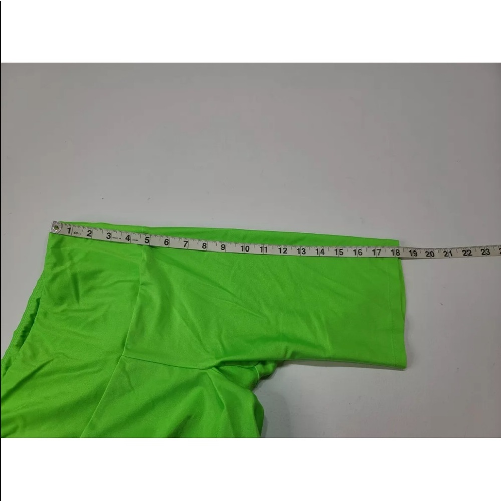 Goldsheep Basic Neon Green Biker Shorts Size M Womens - Picture 7 of 7